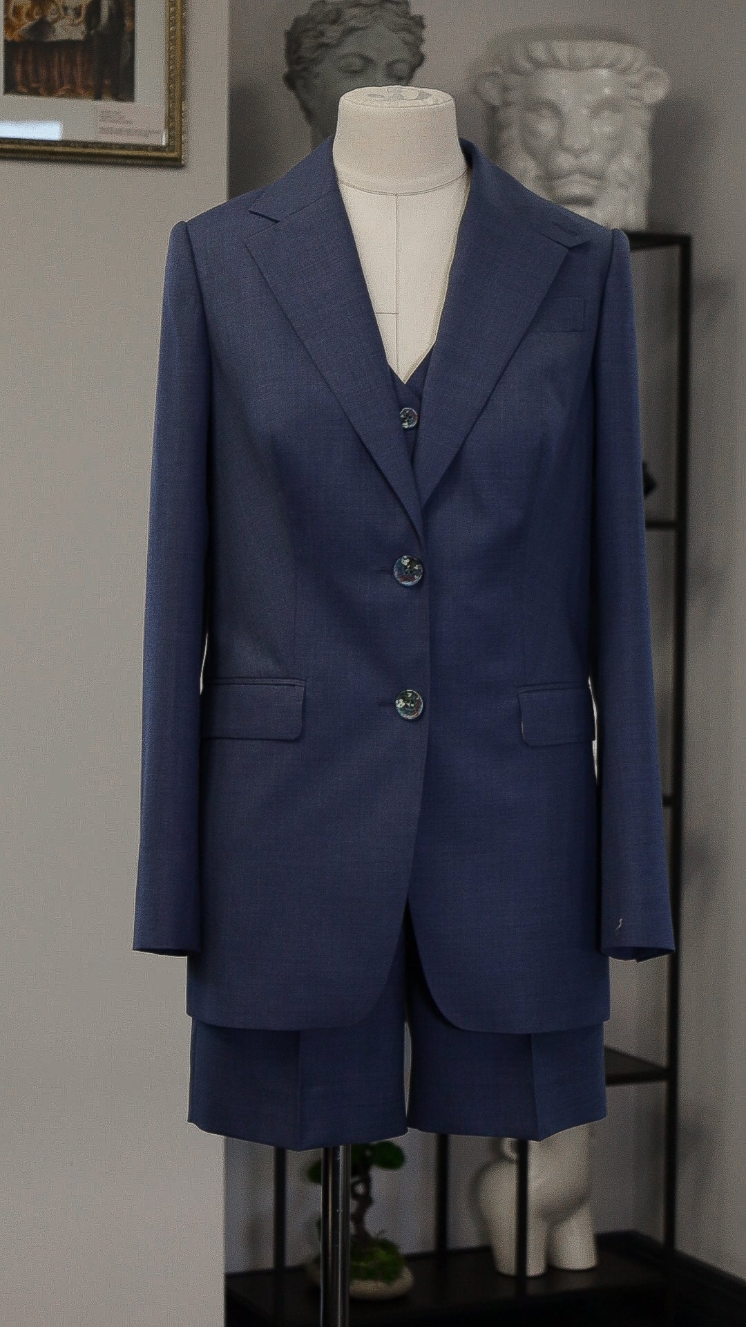 Midnight Blue wool costume